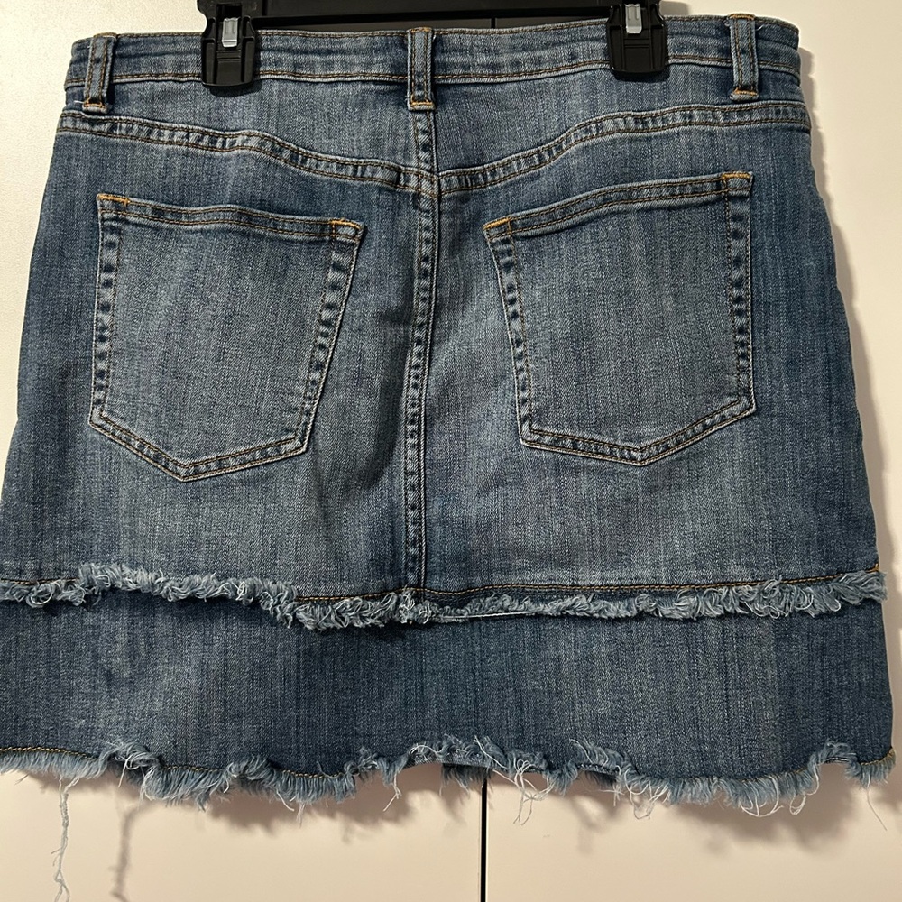 Melrose and Market Blue Denim Mini Skirt - Picture 2 of 4